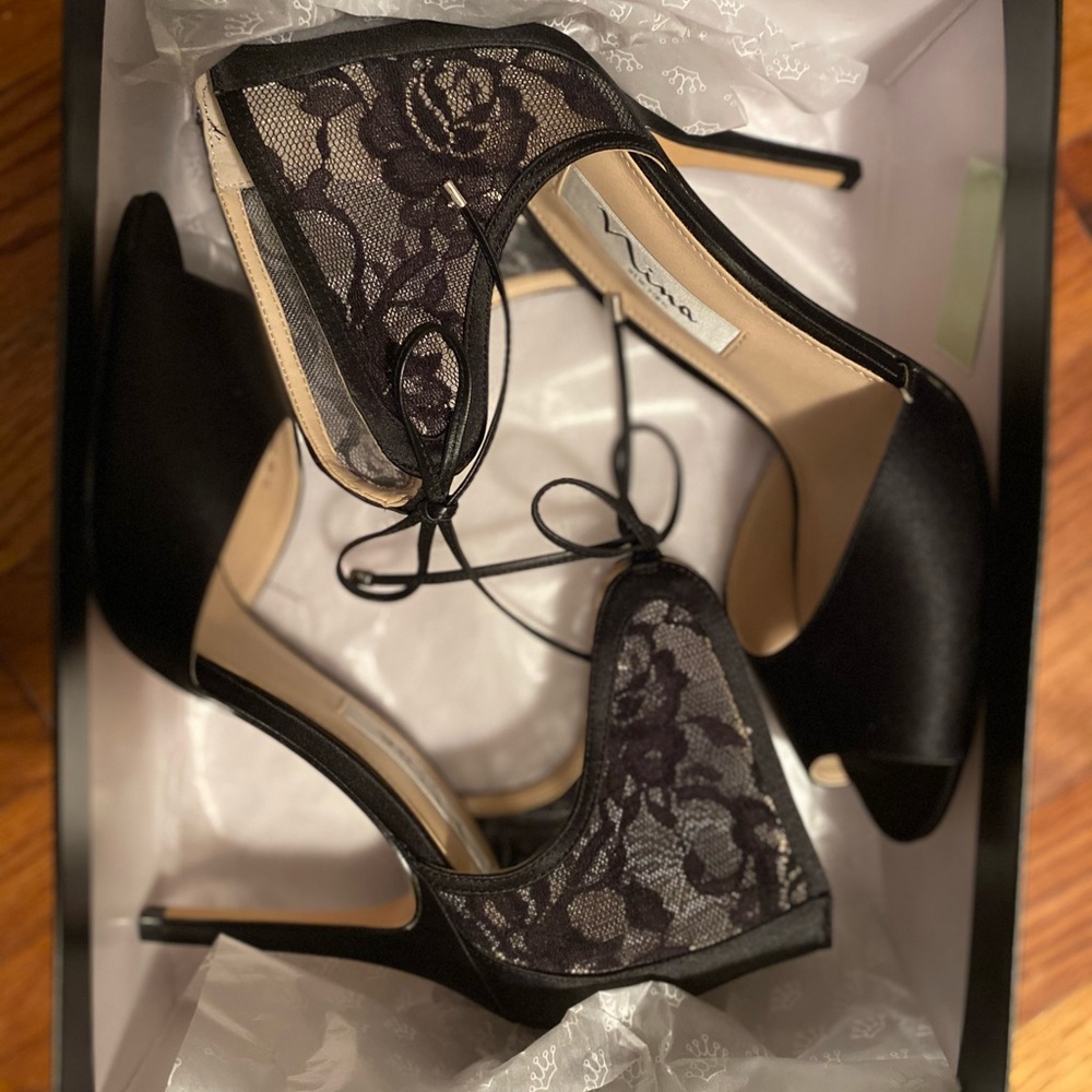 Black Nina Heels